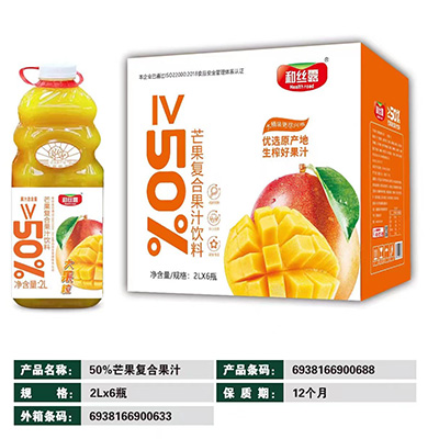 江苏50%芒果复合果汁饮料